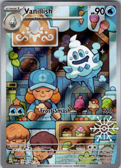 Pokemon TCG Vanillish 190/182 Snowflake Stamp Promo 2025 Holiday Advent Calendar - Image 1