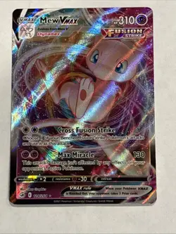 Pokemon TCG Mew VMAX Ultra Rare Holo Swsh08: Fusion Strike 114/264 NM Condition - Image 1