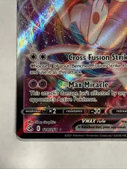 Pokemon TCG Mew VMAX Ultra Rare Holo Swsh08: Fusion Strike 114/264 NM Condition - Image 5