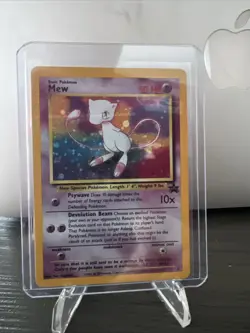 MINT Pokemon Mew #9 Holo Black Star Promo 2000 League Rare - Image 1