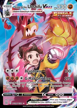 Single Strike Urshifu VMAX (TG19/30) Brilliant Stars Trainer Gallery LP HOLO - Image 1