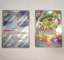Pokemon TCG Special Illustration Rares Lot Both Near Mint Dewgong And Ludicolo. - Image 1