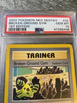 Pokemon - Broken Ground Gym Neo Destiny 1st Edition #92 PSA 10 - Image 3