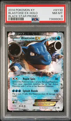 Blastoise Ex Pokemon Xy Black Star Promo XY30 NM PSA 8 - Image 1