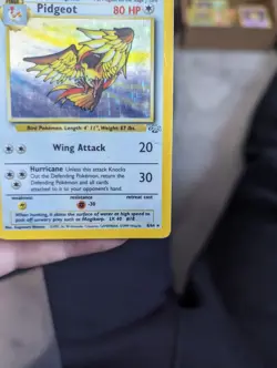 Pokemon TCG Pidgeot 8/64 Jungle Holo Rare Unlimited WOTC Vintage - Image 3