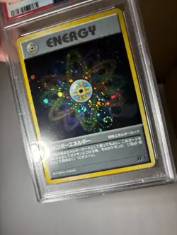 Rainbow Energy Rocket 1997 Pokemon Japanese Holo PSA 8 NM-MT ⚡DBL SWIRL ⚡ - Image 4