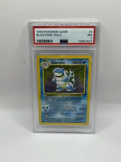 Blastoise 2/102 1999 Pokemon Base Set PSA 7 Near Mint NM - Image 1