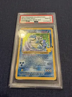 2021 POKEMON CELEBRATIONS CLASSIC COLL #2 BLASTOISE-HOLO PSA 10 - Image 2