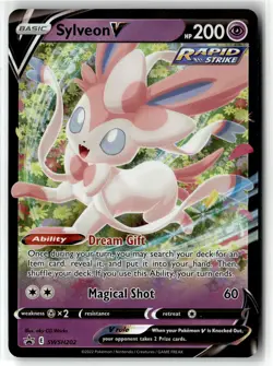 Sylveon V ⭐ SWSH202 Holo Promo SWSH Black Star 2019 Pokemon NM - Image 1