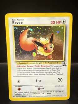 Pokemon - Eevee 11/53 - Wotc - Black Star Promo Holo AD - Image 1