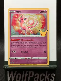 Pokemon TCG Celebrations - Mew 011/025 Holo Rare - Image 1