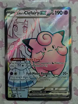 Lillie's Clefairy ex | SVP 195 | Black Star Promo | NM English, Full Art - Image 1