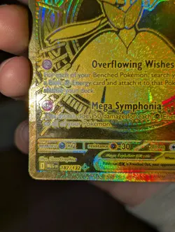 Pokemon 2025 Mega Gardevoir Ex 187/132 Gold Hyper Rare Evolution English LP/MP+ - Image 5