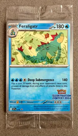 Pokemon Sealed Feraligatr Illustration Contest 2024 Promo 213 Pikachu Toxtricity - Image 1