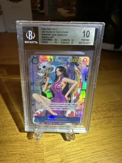 Beckett 10 Boa Hancock English Manga Alt Art OP07-051 One Piece TCG - Image 3