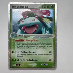 Venusaur ex 112/112 EX Fire Red & Leaf Green Holo Pokemon Card Rare MP - Image 1