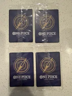 Set Of 4 Sealed Promo One Piece Card Treasure Booster Monkey.D.Luffy ST10-006 - Image 2