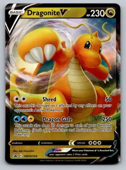 Pokemon Dragonite V - Promo SWSH: Sword & Shield Promo Cards SWSH154 NM - Image 1