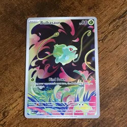 Pokemon TCG Mega Evolutions Bulbasaur Illustration Rare Card 133/132 - Image 1