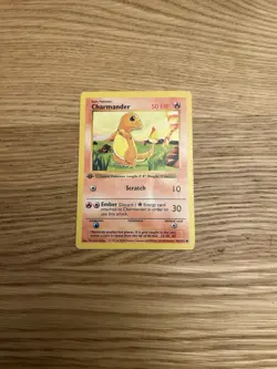 Pokemon TCG Charmander 1st Edition Base Set Shadowless Card 046/102 NM-LP - Image 2
