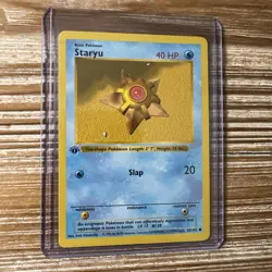 Pokemon Card Staryu 65/102 Base Set SHADOWLESS 1ST EDITION NM - Image 1