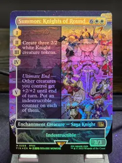 MTG - Summon: Knights of Round (0359) Mythic FOIL (Borderless) - FINAL FANTASY - Image 1