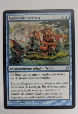 Magic Mtg Spanish Lorwyn Merrow Commerce near mint - Image 1