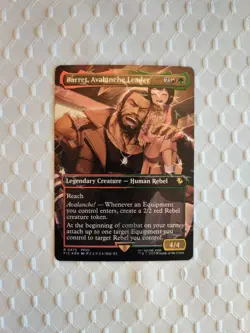 Barret, Avalanche Leader #472 (Borderless Chocobo Track Foil) Final Fantasy MTG - Image 1