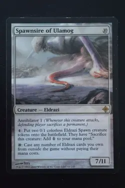 Magic The Gathering MTG SPAWNSIRE OF ULAMOG Rise of the Eldrazi MP Played - Image 1