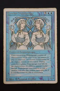 Magic The Gathering MTG VESUVAN DOPPELGANGER Revised HP Heavily Played - Image 1