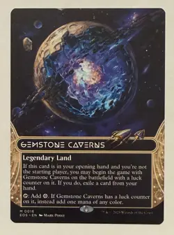 Gemstone Caverns Borderless (0016) - Edge of Eternities: Stellar Sights MTG - Image 1