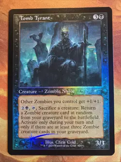 MTG Foil Retro Frame Tomb Tyrant Secret Lair Drop Series Near-Mint Zombie! - Image 1