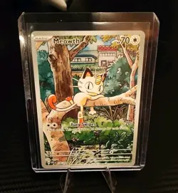 Meowth 106/094 Me02: Phantasmal Flames Pokemon Tcg Full Art NM Fresh Pull - Image 1