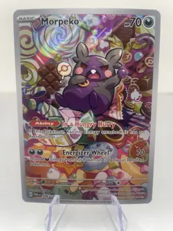 Morpeko 206/182 Illustration Rare - Paradox Rift - Pokemon Card TCG NM - Image 1