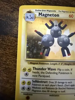 Pokemon TCG Magneton Base Set Holo Rare 9/102 LP - Image 4