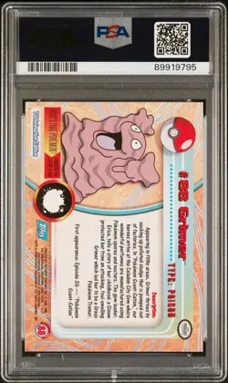 2000 Topps Pokemon TV - Grimer Animation Series 2 Foil #88 PSA 4 - Image 2