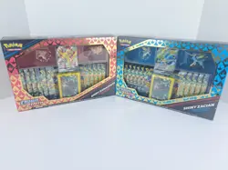 Pokemon TCG Crown Zenith Premium Figure Collection Shiny Zacian & Zamazenta - Image 1