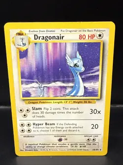 Pokemon TCG WOTC Base Set Dragonair 18/102 Non Holo Rare Unlimited - Image 1