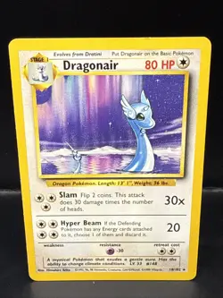 Pokemon TCG WOTC Base Set Dragonair 18/102 Non Holo Rare Unlimited - Image 2