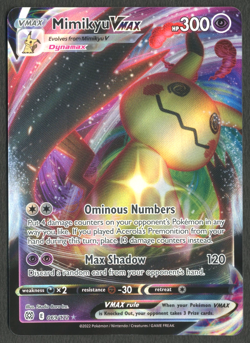 Pokemon TCG: Mimikyu VMAX 069/172 Brilliant Stars Ultra Rare - Image 1