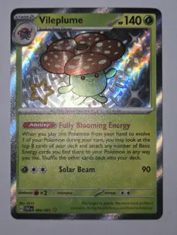 Pokemon TCG Vileplume Paldean Fates 094/091 Holo Shiny Rare - Image 2