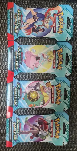 Pokemon TCG Journey Together Sleeved Booster Pack Art Sets (6) - 24 Packs Total - Image 1