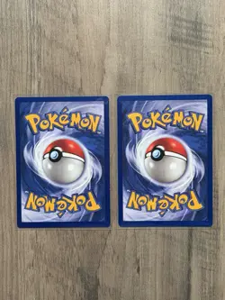 Pokemon TCG 2x 1st Edition Shadowless Water Energy Base Set 102/102 - Image 2