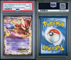 2021 POKEMON CELEBRATIONS CLASSIC COLLECTION #54 MEWTWO EX PSA 10 🔥🔥 - Image 3