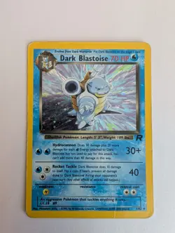 Pokemon Dark Blastoise 3/82 Team Rocket Holo Rare Vintage WOTC - Image 1