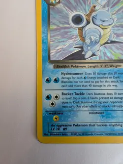 Pokemon Dark Blastoise 3/82 Team Rocket Holo Rare Vintage WOTC - Image 5