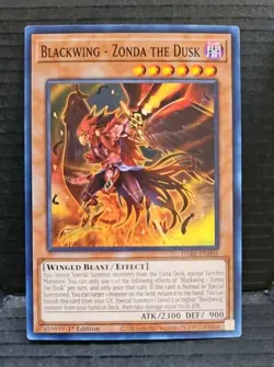 Yu-Gi-Oh! TCG: Blackwing - Zonda the Dusk DABL-EN005 - 1st Edition - Common - LP - Image 1