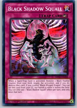 Yugioh! Black Shadow Squall MP23-EN208 Common 1st Ed NM - Image 1
