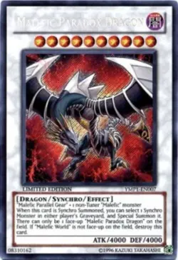 Yugioh-Malefic Paradox Dragon-Secret Rare-Limited Edition-YMP1 EN007 (LP) - Image 1