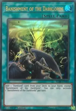 Yugioh-Banishent of the Darklords-Ultra Rare-1st Edition-BLRR EN093 (LP) - Image 1